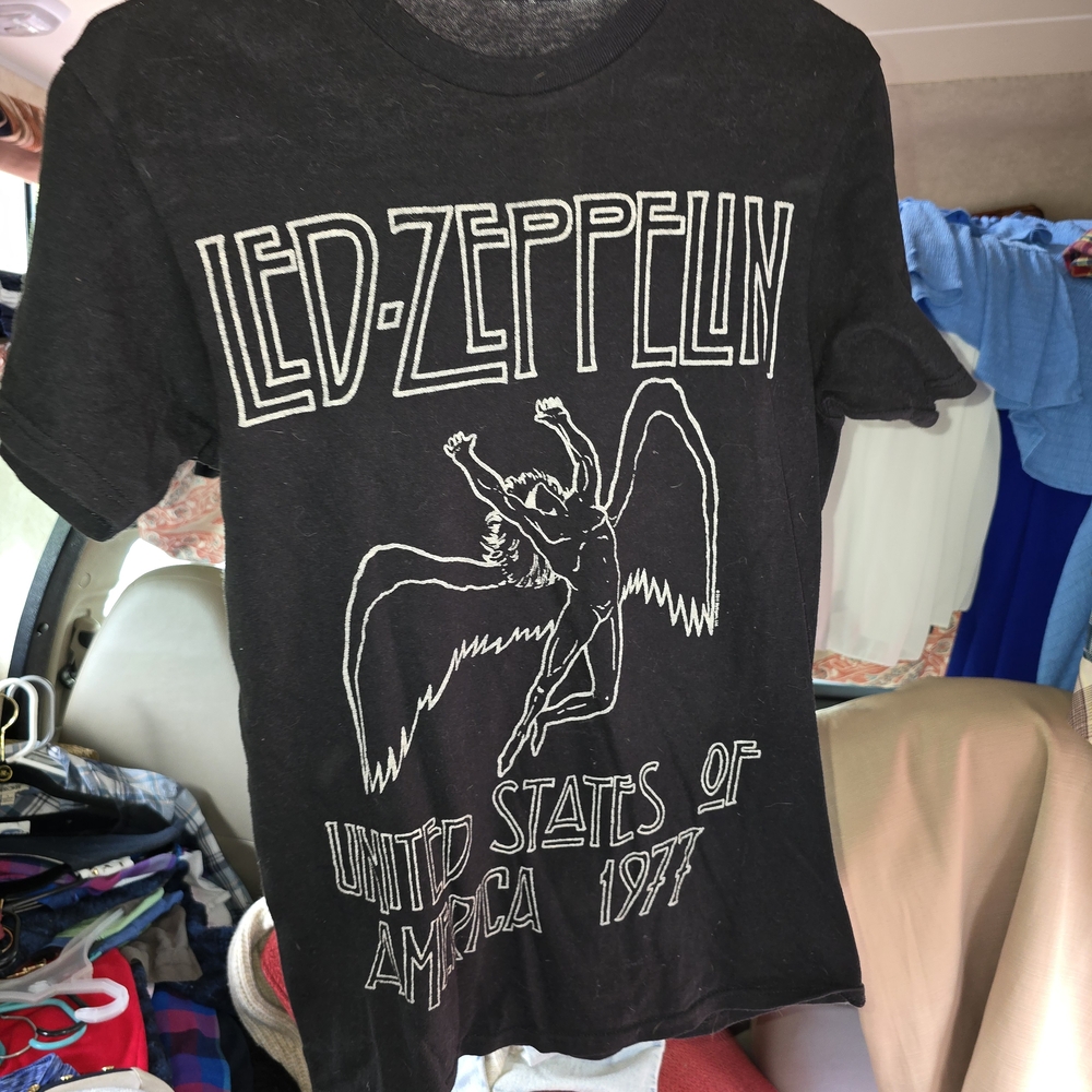 Black Led Zeppelin Graphic T-Shirt
